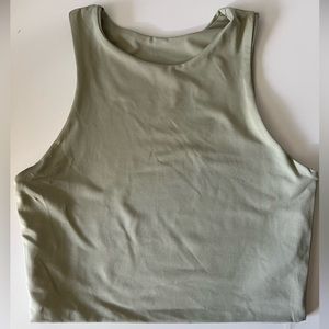 Green crop top